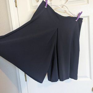 RARE HTF Y2K Ralph Lauren NAUTICAL NAVY SPLIT SKIRT | 8 |  POCKETS!  Stretch!